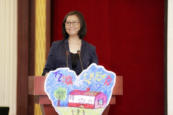 中国青基会卫生健康事业部部长谷岚在培训会开班仪式上讲话