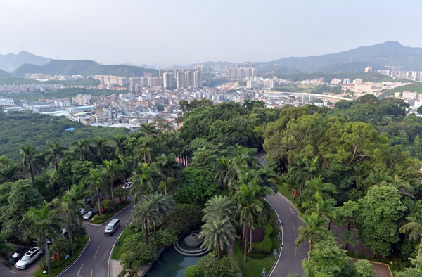 广东观音山国家森林公园景观。2